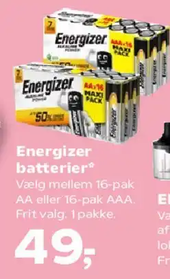 Kvickly Energizer batterier tilbud