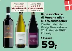 Kvickly Ripasso Terre di Verona eller Die Weinmacher tilbud