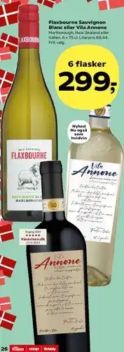 Kvickly Flaxbourne Sauvignon Blanc eller Vila Annone tilbud