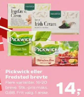 Kvickly Pickwick eller Fredsted breve tilbud