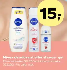 Kvickly Nivea deodorant eller shower gel tilbud