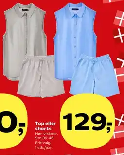 Kvickly Top eller shorts tilbud