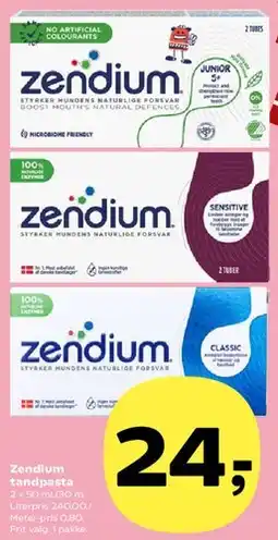 Kvickly Zendium tandpasta tilbud