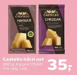 Kvickly Castello hård ost tilbud