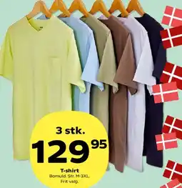 Kvickly T-shirt (3 stk.) tilbud
