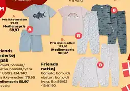 Kvickly Friends nattøj tilbud