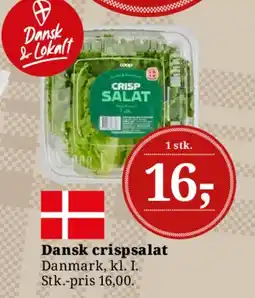 Dagli'Brugsen Dansk crispsalat tilbud