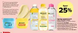 Kvickly Garnier ansigtscreme og Micellar tilbud