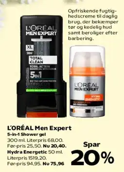 Kvickly L'ORÉAL Men Expert 5-in-1 Shower Gel tilbud