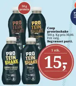 Dagli'Brugsen Coop proteinshake tilbud