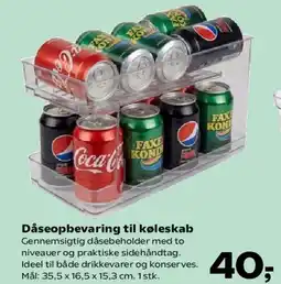 Kvickly Dåseopbevaring til køleskab tilbud
