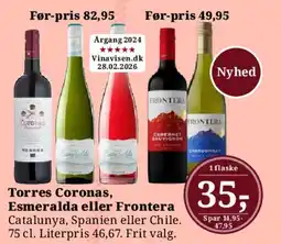 Dagli'Brugsen Torres Coronas, Esmeralda eller Frontera tilbud