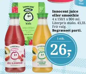 Dagli'Brugsen Innocent juice eller smoothie tilbud