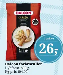 Dagli'Brugsen Daloon forårsruller tilbud