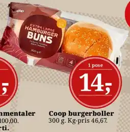 Dagli'Brugsen Coop burgerboller tilbud