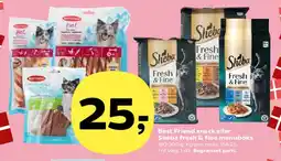 Kvickly Best Friend snack eller Sheba Fresh & Fine menuboks tilbud