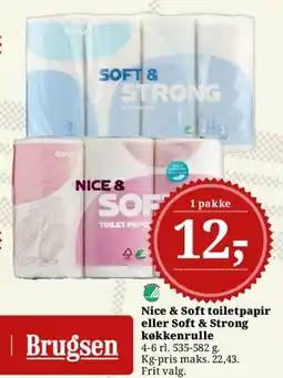 Dagli'Brugsen Nice & Soft toiletpapir / Soft & Strong køkkenrulle tilbud