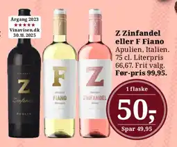 Dagli'Brugsen Z Zinfandel eller Fiano tilbud