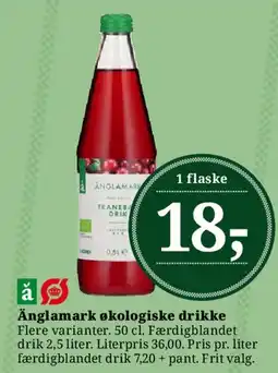 Dagli'Brugsen Änglamark økologiske drikke tilbud
