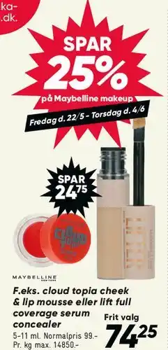 Bilka Maybelline makeup tilbud