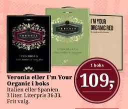 Dagli'Brugsen Veronia eller I'm Your Organic i boks tilbud