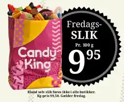 Dagli'Brugsen Fredags-SLIK (Candy King) tilbud