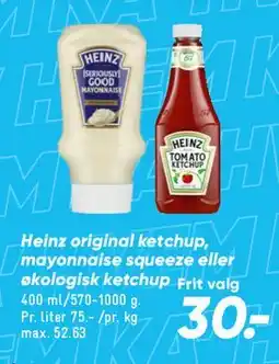Bilka Heinz original ketchup tilbud