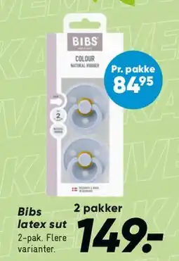Bilka BIBS latex sutter (2-pak) tilbud