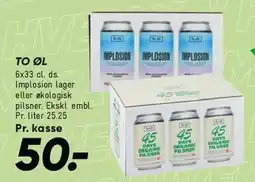 Bilka TO ØL - kasse (6x33 cl) tilbud