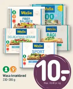 REMA 1000 Wasa knækbrød tilbud