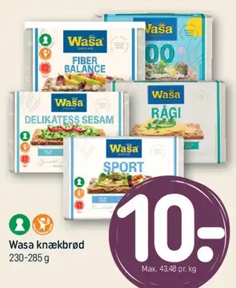 REMA 1000 Wasa knækbrød tilbud