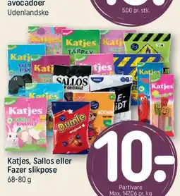 REMA 1000 Katjes, Sallos eller Fazer slikpose tilbud