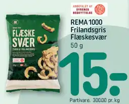 REMA 1000 REMA 1000 Frilandsgris Kødpølse / Frikadellepølse tilbud