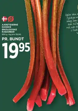 MENY Danske økologiske rabarber tilbud