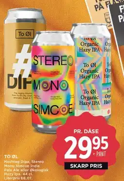MENY To Øl (pr. dåse) tilbud