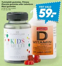 Bilka Yummylab gummies / Lekaform vitaminer tilbud