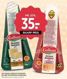MENY Galbani Grana Padano eller Pecorino Romano tilbud