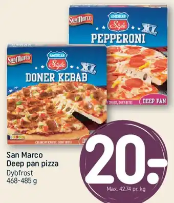 REMA 1000 San Marco Deep pan pizza tilbud
