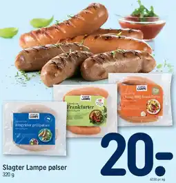 REMA 1000 Slagter Lampe pølser tilbud