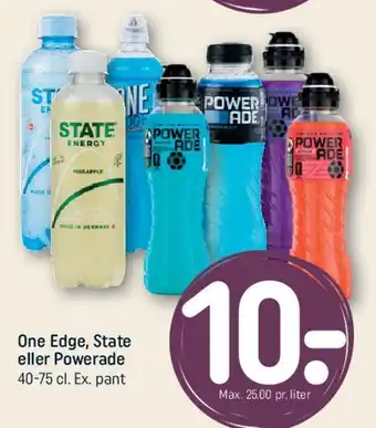 REMA 1000 One Edge, State eller Powerade tilbud