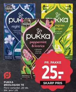 MENY Pukka økologisk te tilbud