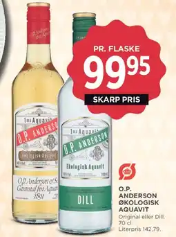 MENY O.P. Anderson Økologisk Aquavit tilbud