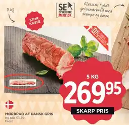 MENY Mørbrad af dansk gris (5 kg) tilbud