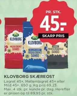 MENY Klovborg skæreost tilbud