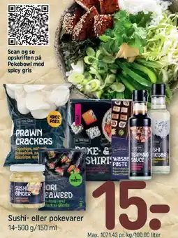 REMA 1000 Sushi- eller pokevarer tilbud