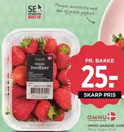 MENY OMHU Danske Jordbær tilbud