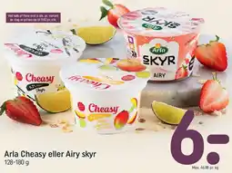 REMA 1000 Arla Cheasy eller Airy skyr tilbud