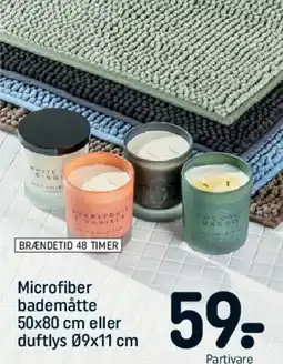 REMA 1000 Microfiber bademåtte / Duftlys tilbud