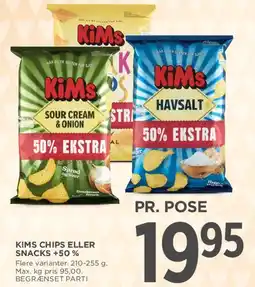 MENY Kims Chips / Snacks tilbud