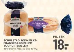 MENY Schulstad sødmælks-franskbrød eller yoghurtboller tilbud